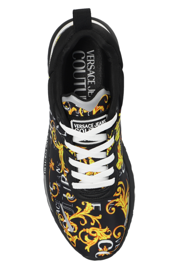 スニーカー VERSACE JEANS SNEAKER WITH LOGO White Sneakers with printed logo Versace Jeans Couture